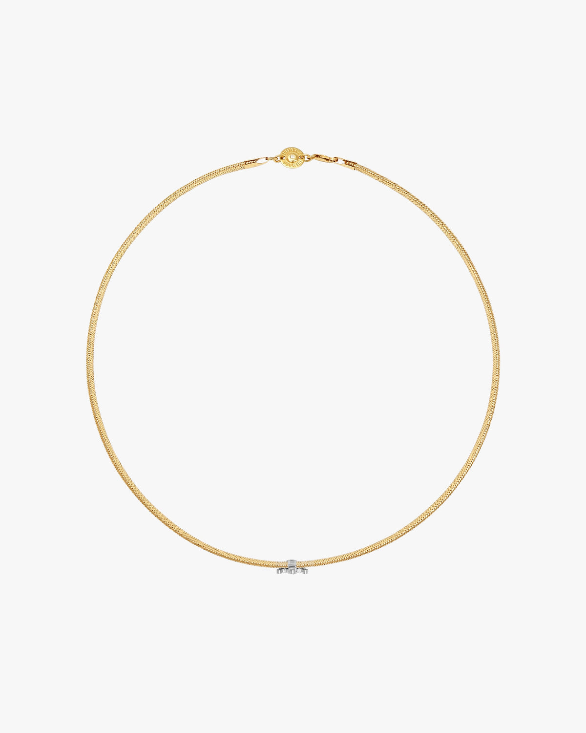 BRIGHT FUTURE CHARM BAND NECKLACE - White