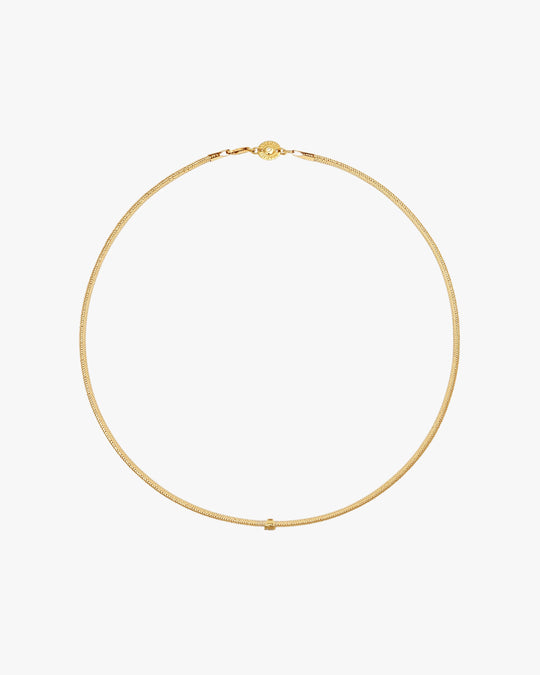 RIDE THE WAVE CHARM BAND NECKLACE - Yellow