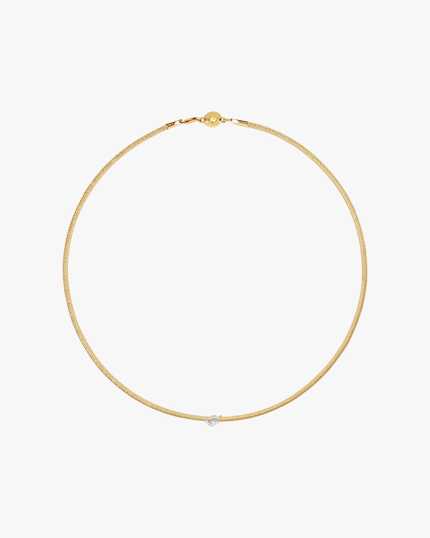 TIED TO YOU CHARM BAND NECKLACE - White