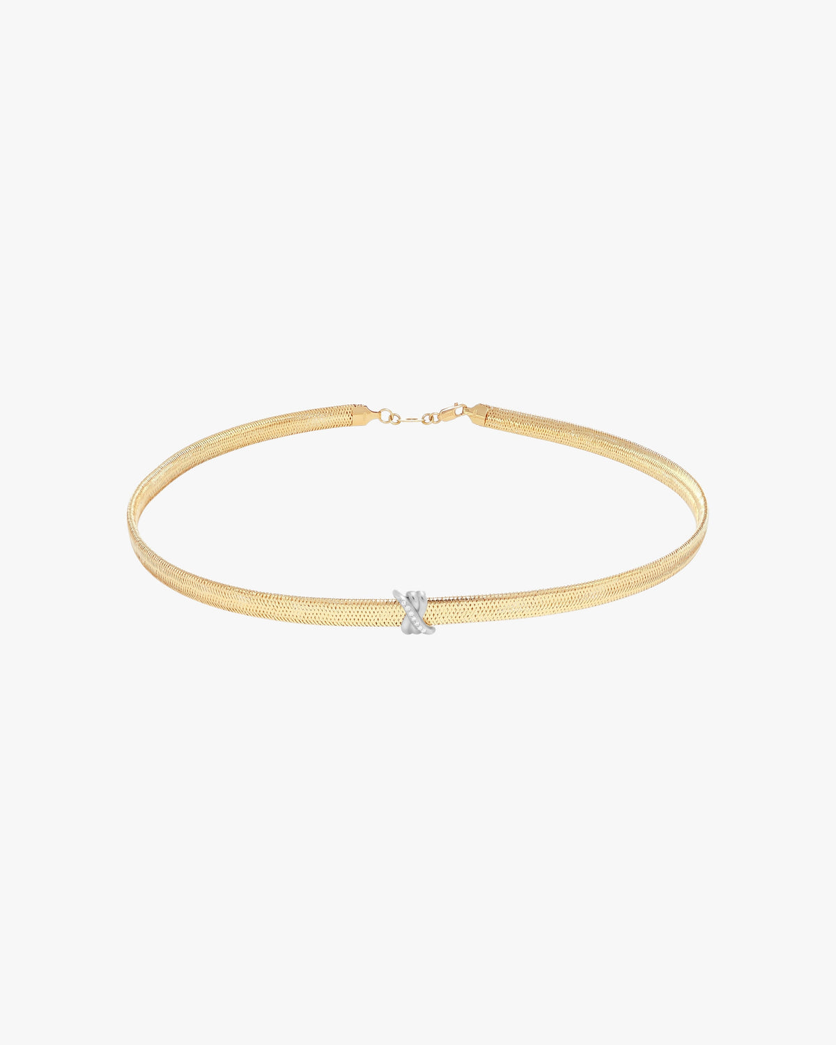 TIED TO YOU CHARM BAND NECKLACE - White