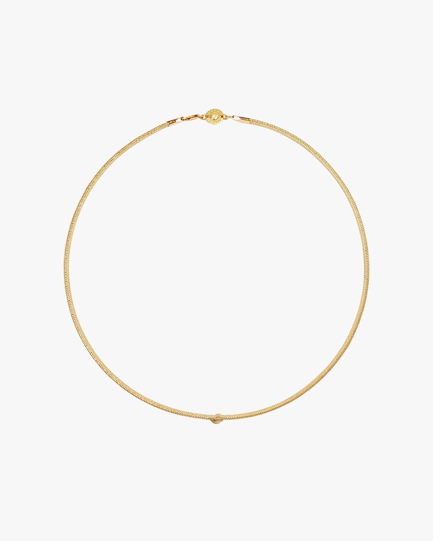 TIED TO YOU CHARM BAND NECKLACE - Yellow