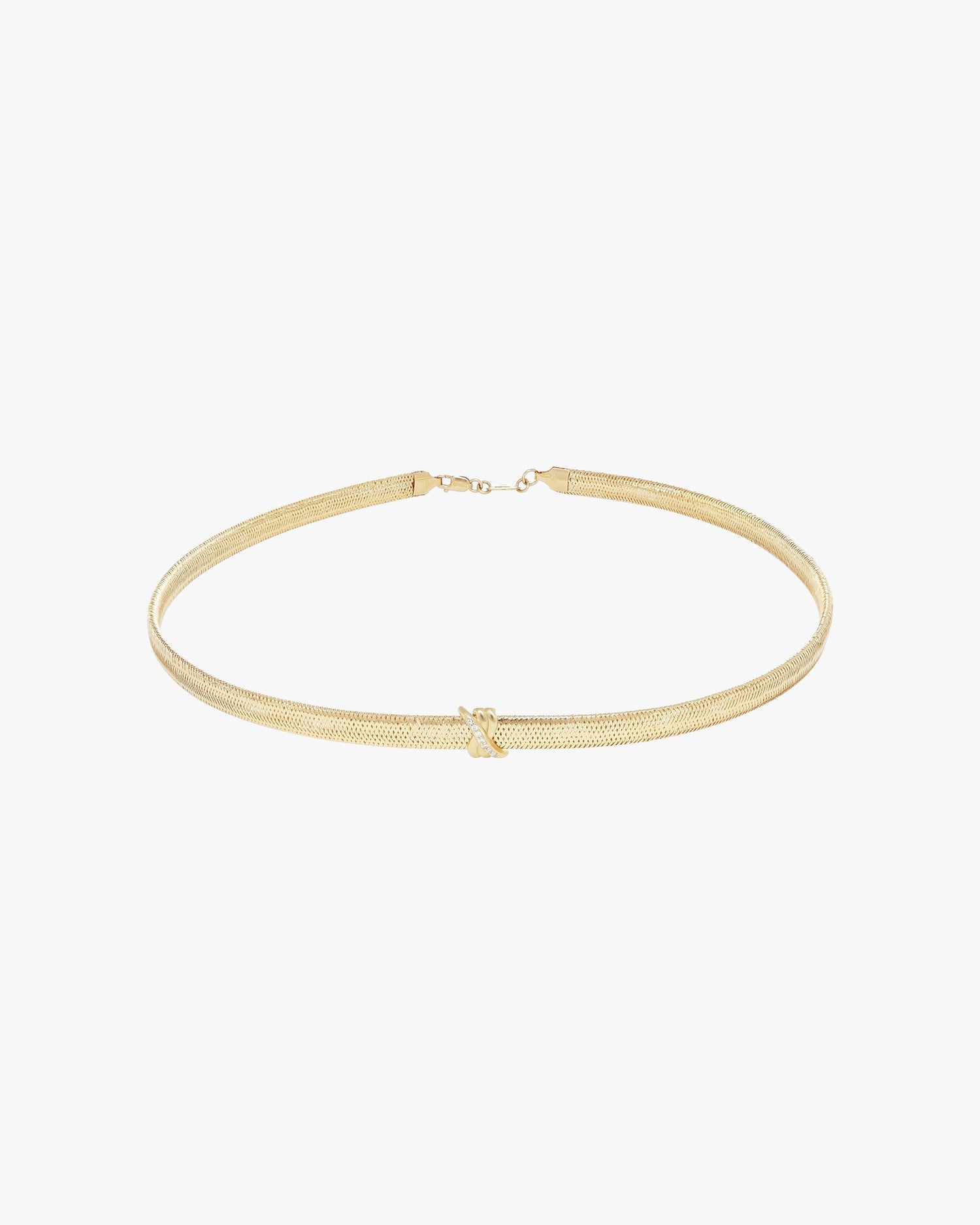 TIED TO YOU CHARM BAND NECKLACE - Yellow