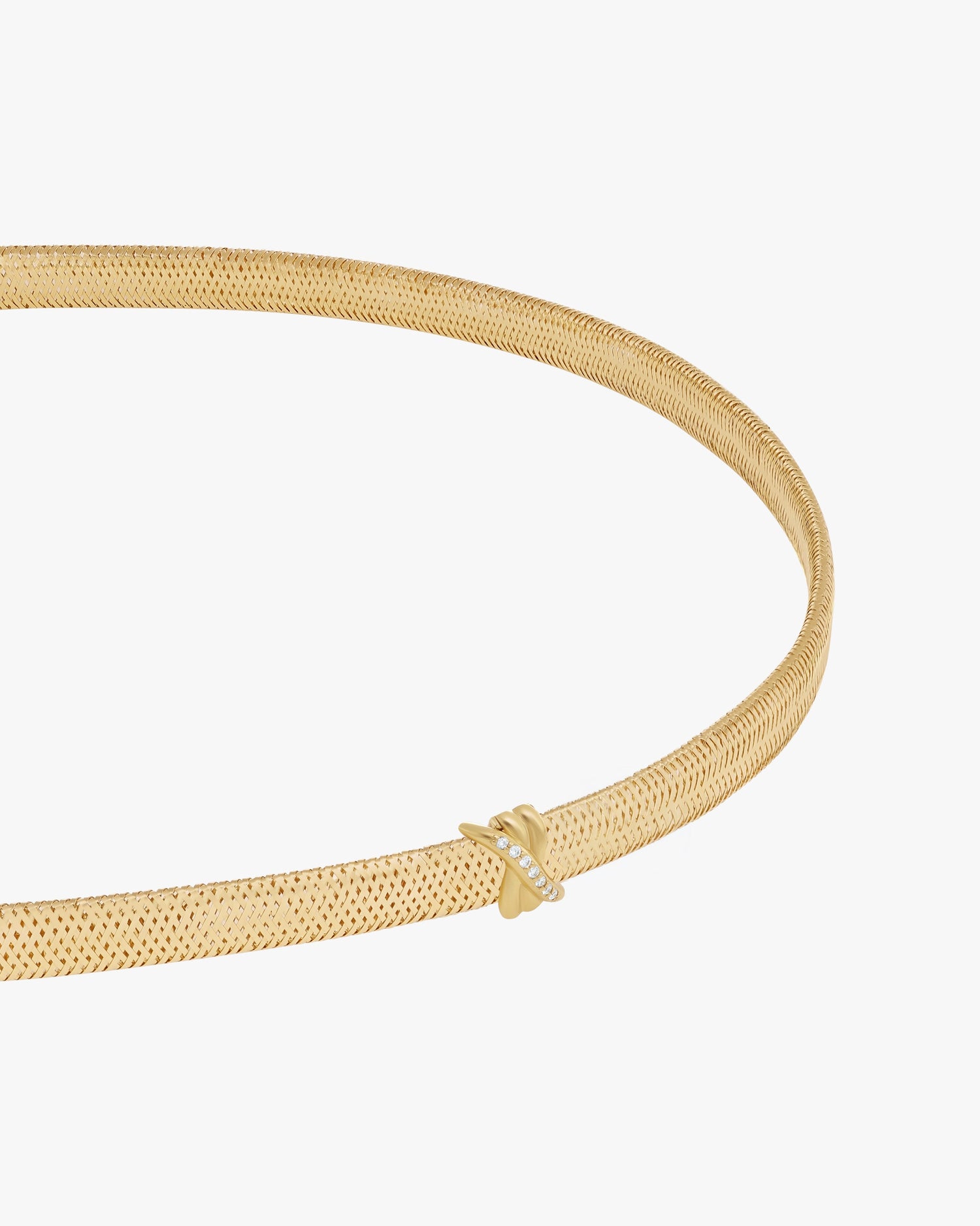 TIED TO YOU CHARM BAND NECKLACE - Yellow