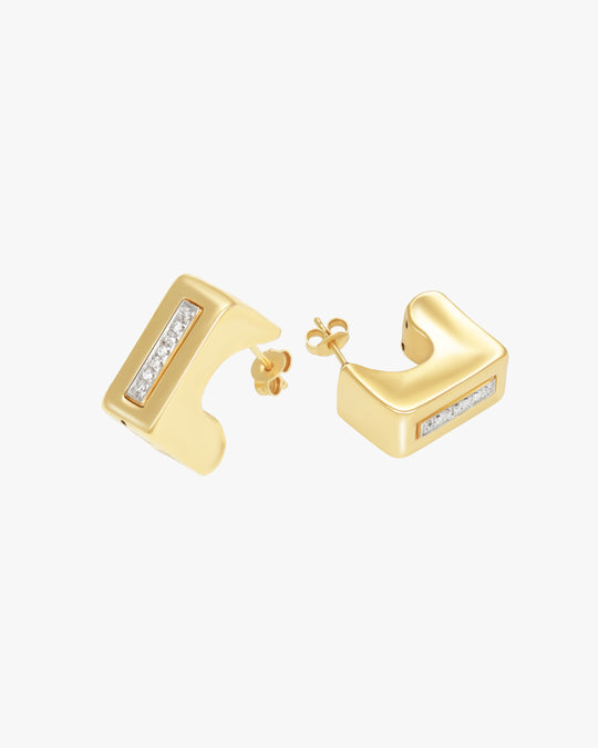 DIAMOND PUZZLE EARRINGS