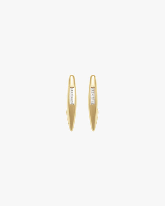 DIAMOND HOOK EARRINGS