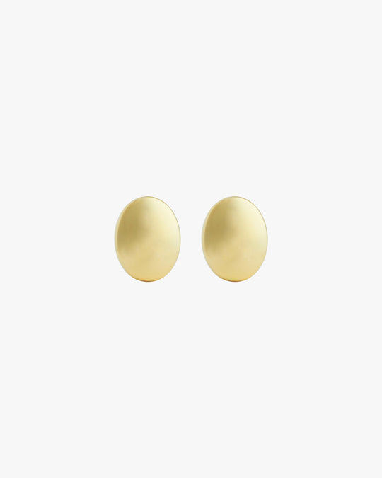 FLAT BUTTON EARRINGS