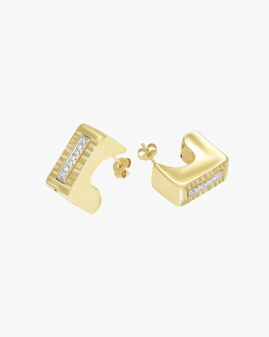 DIAMOND PUZZLE EARRINGS