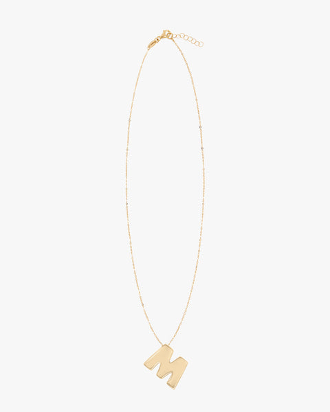CHUNKY LETTER NECKLACE